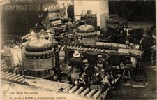 Old postcard AK St-GALMIER Interieur des Sources (688198)