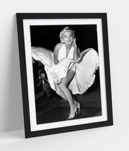 FOTO ICÓNICA DE COLECCIÓN MARILYN MONROE EN BLANCO Y NEGRO - ARTE DE PARED IMPRESIÓN PÓSTER - Imagen 8 de 10