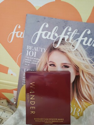 WANDER BEAUTY | Baggage Claim Gold Eye Masks | 6 Pairs | New In Box