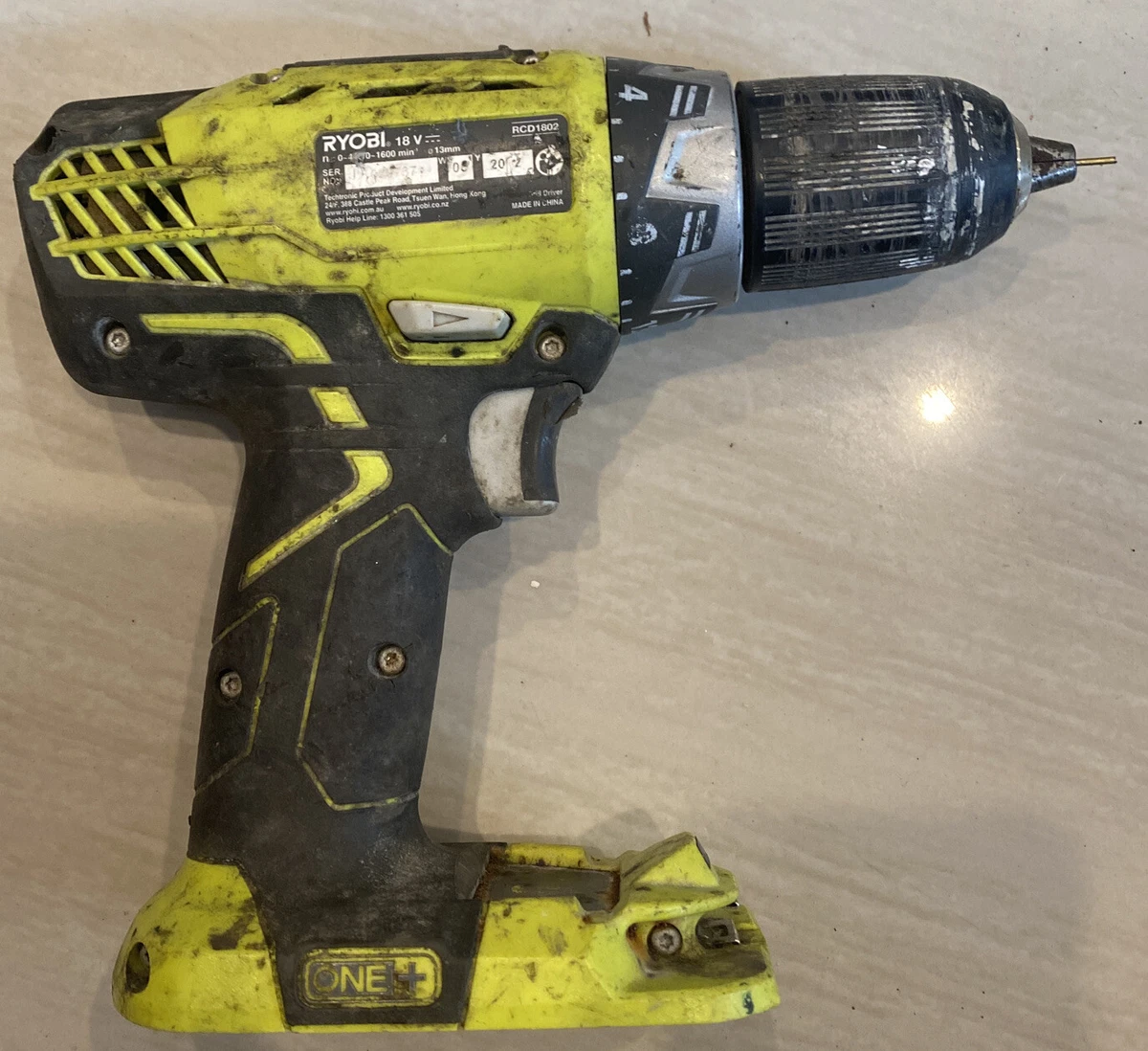 Ryobi One 18V Cordless Drill Driver Skin Only RCD1802 eBay