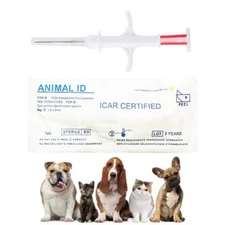 Universal Pet Microchip 20 Pack 2.12x12mm ISO11784/11785/FDX-B Dog Cat
