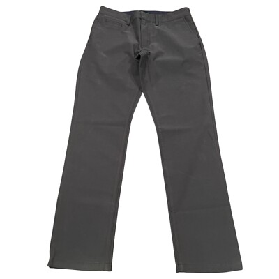 NWT J.Crew Men's Sz 30x30 484 Slim Fit Midweight Tech Pants Carbon Grey BU843