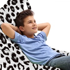 Leopard Spielzeugtasche Sitzsack Monochrome Sketchy Drucken