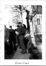 Handsome Military Man Soldier Candid Snapshot 1940s Vintage Photo