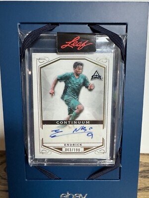 2022 LEAF CONTINUUM ENDRICK RC  AUTO #/199 Brazil Phenom!