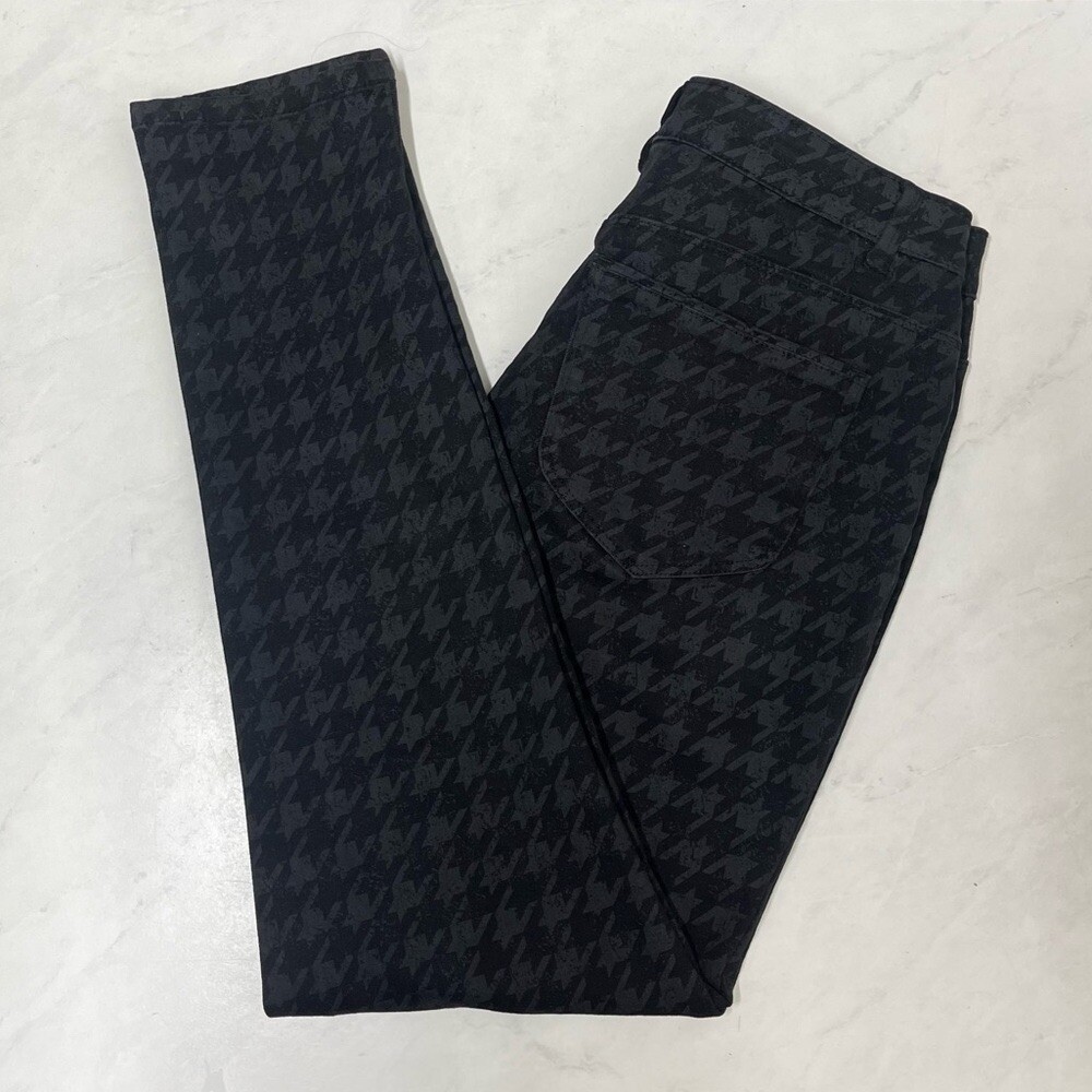 Democracy Black Gray Houndstooth Pattern Button F… - image 7