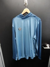 Mercury Marine Simms Men’s SolarFlex Hoody Sun Shirt Long Sleeve  XL Blue