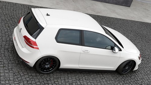 Spoiler Extension CAP Maxton Design Gloss For Volkswagen Golf Mk7 GTI Clubsport - Picture 4 of 6