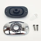 Chrome Rear Brake Master Cylinder Cover & Gasket Kit for 1999-2005 Harley models
