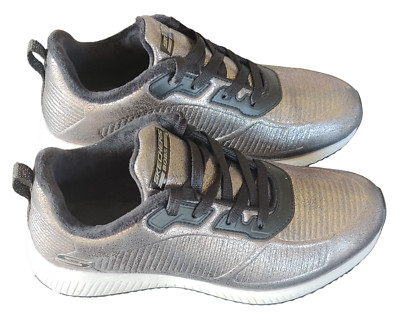 SKETCHERS BOBS ~ Silberne Damen Sneaker Größe UK 5 / US 8 / EUR 38  