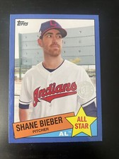 SHANE BIEBER 2020 Topps Series 2 1985 All Stars Blue #85AS-47 Cleveland Indians