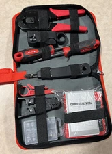 Hi-Spec 9 Piece Network Cable Tester & Wiring Repair Tool Kit. Rapid RJ11, RJ45 