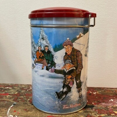 Tim Hortons Limited Edition Skating Pond Collectors Series #003 Tin Canister