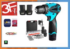 TRAPANO AVVITATORE DOPPIA BATTERIA A LITIO 48 V CON VALIGETTA E 24 ACCESSORI