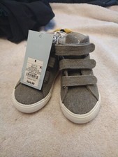 Cat And Jack Gray Hook And Loop Toddler Sneakers Size 6