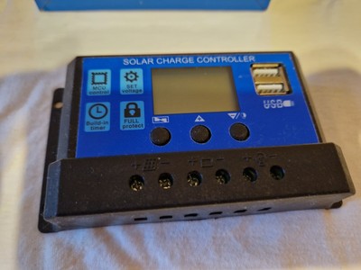 30A PWM Solar Laderegler Charge Panel Controller Regulator Daul USB 12V-24V LCD