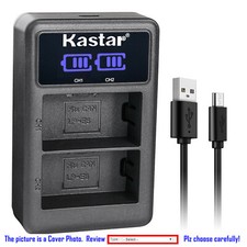 Kastar Battery LCD Dual Charger for Canon LP-E6 LP-E6N LC-E6  Canon XC10 Camera