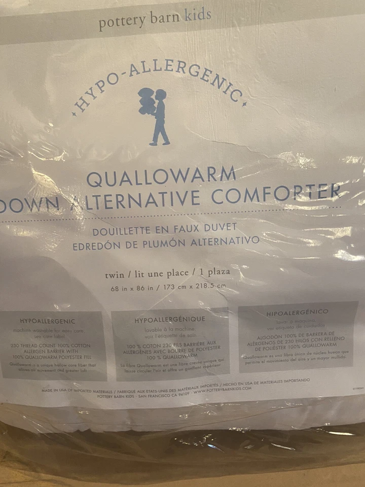 POTTERY BARN KIDS QUALLOWARM DOWN ALTERNATIVE COMFORTER TWIN BRAND NEW - Image 2 of 3