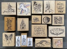 RARE FANTASY  FAIRYTALE THEME RUBBER STAMPS PSX SU ANM ETC YOU CHOOSE 