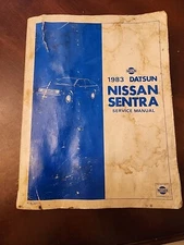1983 Datsun Nissan Sentra Service Manual Book P/N 20104 No. SM3E-0B11U0 Service