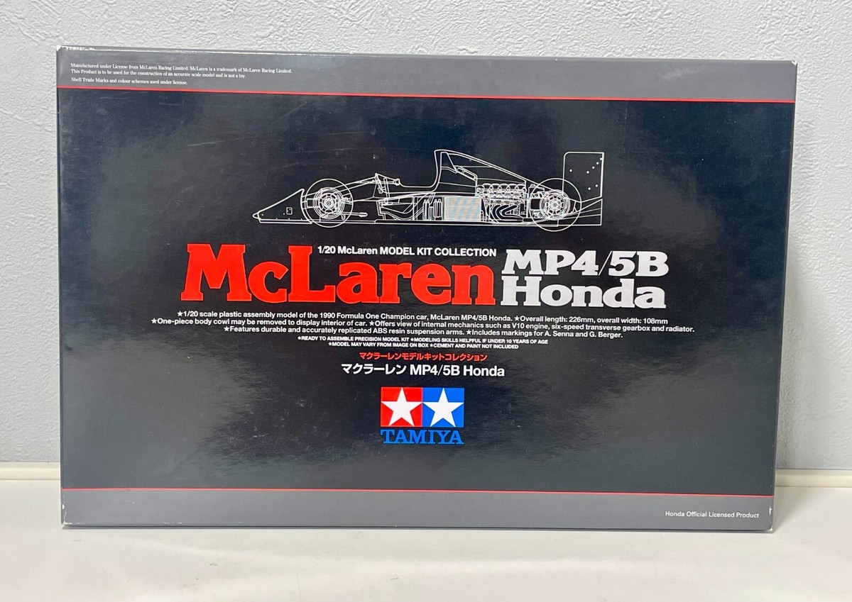 TAMIYA 89720 1/20 Scale Kit McLaren MP4/5B Honda w/TABU