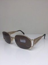 New Vintage Yves Saint Laurent YSL 6031 Sunglasses C. Y 101 Shiny Gold Italy