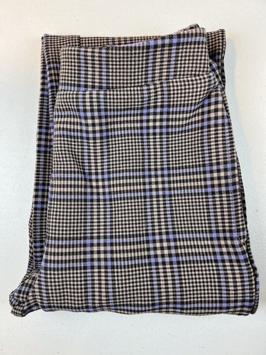 Urban Outfitters Plaid Pull On Pants with Pockets Size XS Purple Tan - Picture 14 of 16