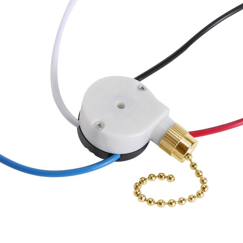 Ceiling Fan Pull Chain Switch ZE-208S 3-Speed 4-Wire Replacement-image