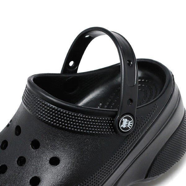 Crocs Classic Bae Clogs Womens 11 Black Chunky Ltd Ed