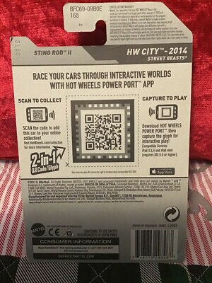 2014 Hot Wheels #55 HW City STING ROD II Red Variation