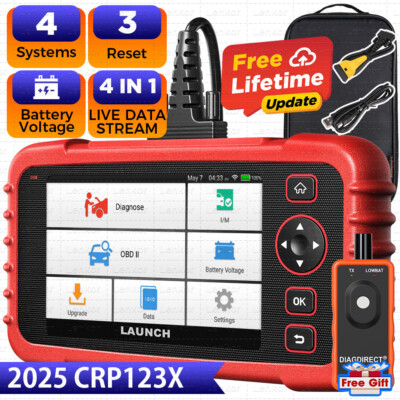 2025 LAUNCH CRP123X Elite Code Reader Car Diagnostic Scanner Tool ABS SRS Engine