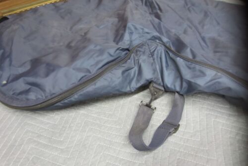 Dura-Tech Padded English Saddle Cover Carrier Bag with Zipper Dark Blue - Picture 3 of 11