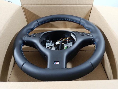 BMW Steering Wheel E46 E39 E53 M3 M5 M Refinished NEW NAPPA M Stitches - Picture 5 of 13