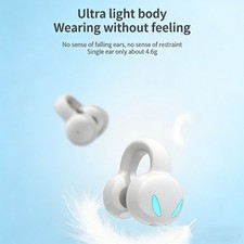 Wireless BT Earphone Clip-On Earphone 8H Playtime Touch Control IPX5 Sweatp MCYG