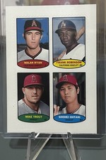 2023 Topps Heritage 1974 Topps Baseball Stamps Trout Ohtani