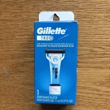 1 Gillette Treo Disposable Razor With Built in Shave Gel *NEW*