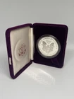 1987 S American Silver Eagle Proof 1 oz Bullion Coin + OGP COA