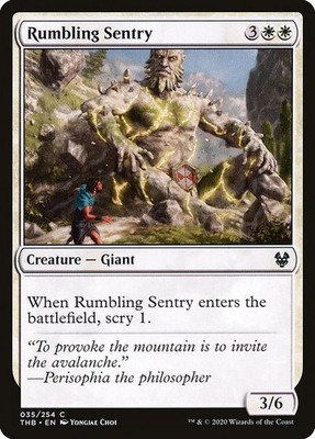 [MTG] Rumbling Sentry (035) (THB) NM