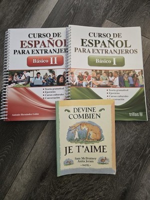 CURSO DE ESPAÑOL PARA EXTRANJEROS BASICO I & II SPANISH By Antonio Galan Trillas