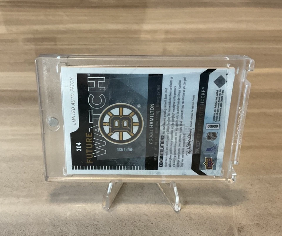 Reloj SPA Dougie Hamilton Future 2014-15 parche automático parche de novato automático/100 RPA Foto 2 de 2