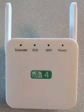 WiFi Range Extender, Repeater, 300Mbps, White, Free Shipping