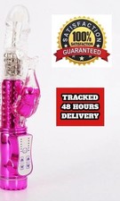 ELECTROPLATED Dildo DUAL Vibrator Powerful 36 Speed Rampant Rabbit Vibrating