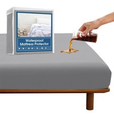 Full Size Waterproof Mattress Protector, Full Mattress Cover Pad Waterproof w