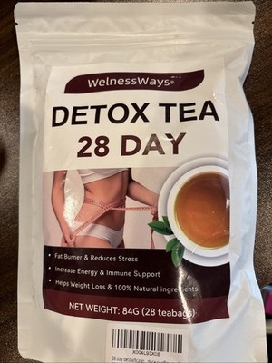 Detox Tea Cleansing Tea Natural 28 Day Belly Cleansing Tea Flat Belly Bloating