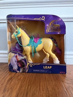 NEW ~ Unicorn Academy ~ Leaf ~ 11 Inches Tall ~ Removable Bridle And Saddle ~