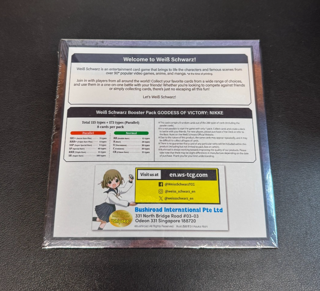 Weiss Schwarz NIKKE Goddess of Victory English 1st Edition