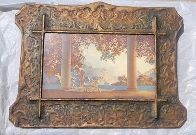 Maxfield Parrish 'Daybreak' Antique Print Plast-chrome Frame 