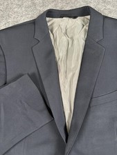 Banana Republic Blazer Mens 42S Navy Blue Modern Slim Fit Wool Cerruti Jacket