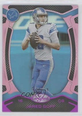 2021 Certified Mirror Pink 170/199 Jared Goff #67 2g6