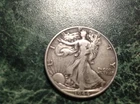 1944 Walking Liberty Half Dollar (blue/purple)